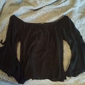 Bell Sleeve Off-Shoulder Top